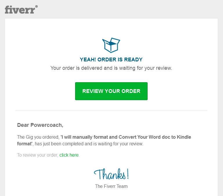 fiverr conversione libro in kindle mobi